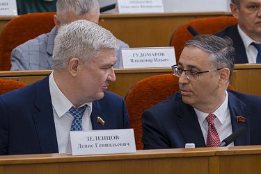 Евгений Солнцев впервые отчитался перед депутатами Заксобрания